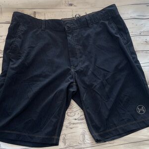 Hawke & Co Men's Dark Gray Flat Front Shorts Size 36 Preowned